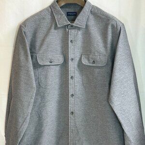 Proper Cloth Men's Button Front Long Sleeve w/ Collar Shirt - Grey - 18.5 XXL